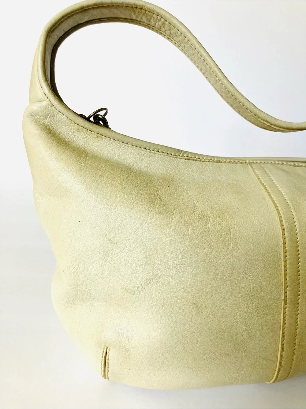 Vintage COACH Coach Ergo Shoulder Bag Purse 9219   Off White, Cream, Ivory